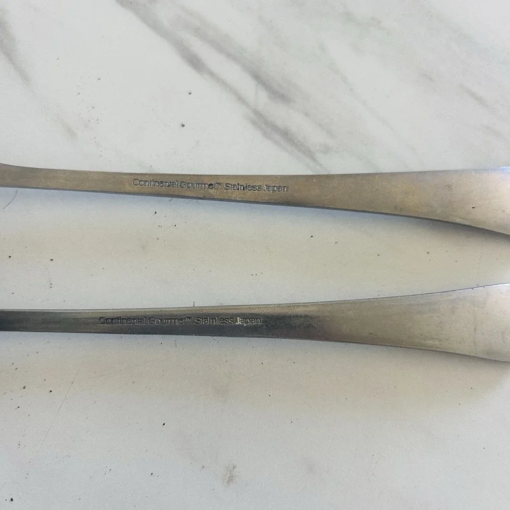 Vintage Continental Gourmet‎ Stainless Flatware Japan Dinner Fork Spoon Lot of 2